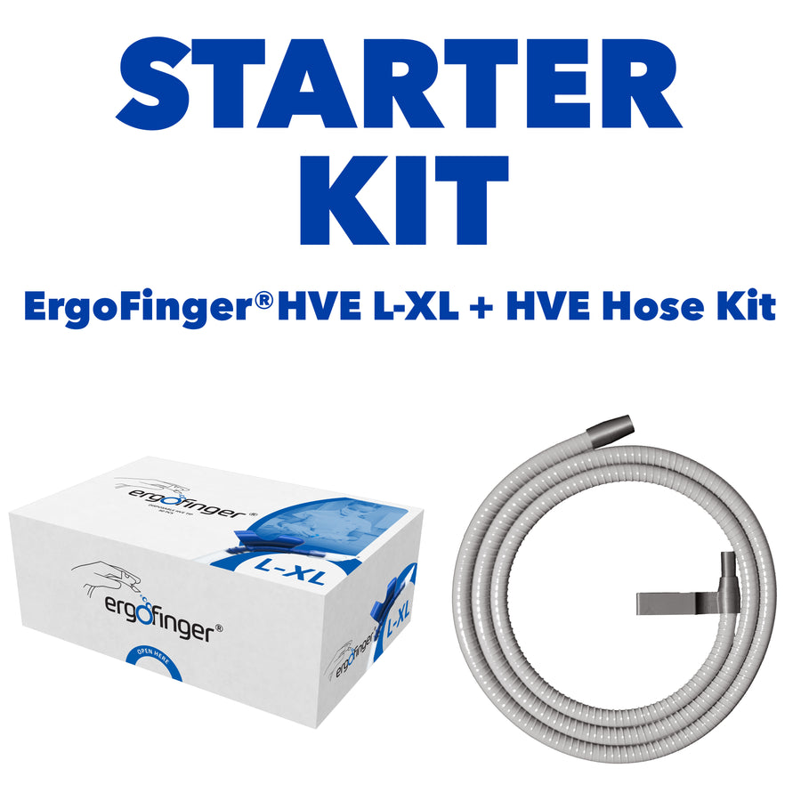 STARTER KIT ErgoFinger® HVE L-XL 50pcs + HVE Hose Kit
